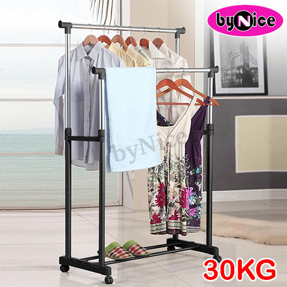 Double Pole Telescopic Clothes Rack AS 4920 2